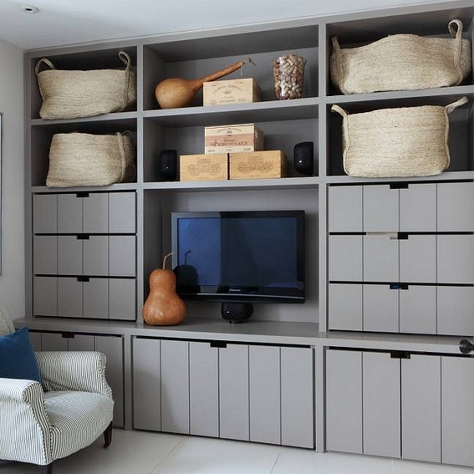 Открытый стеллаж с полками на кухню