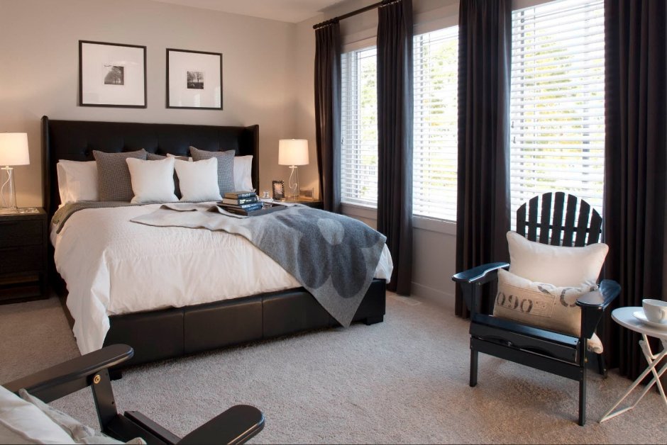 Черная мебель в интерьере