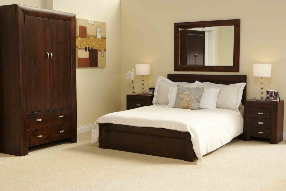 Темный пол темная мебель