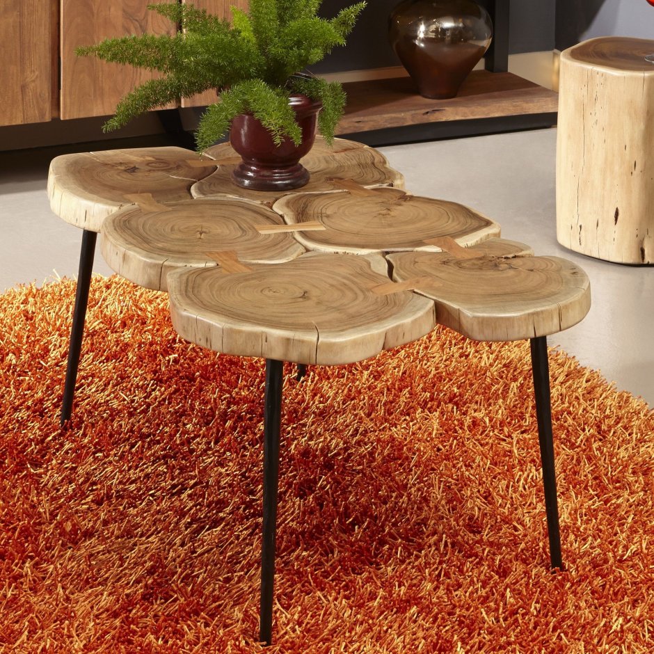 Мебель из спила дерева