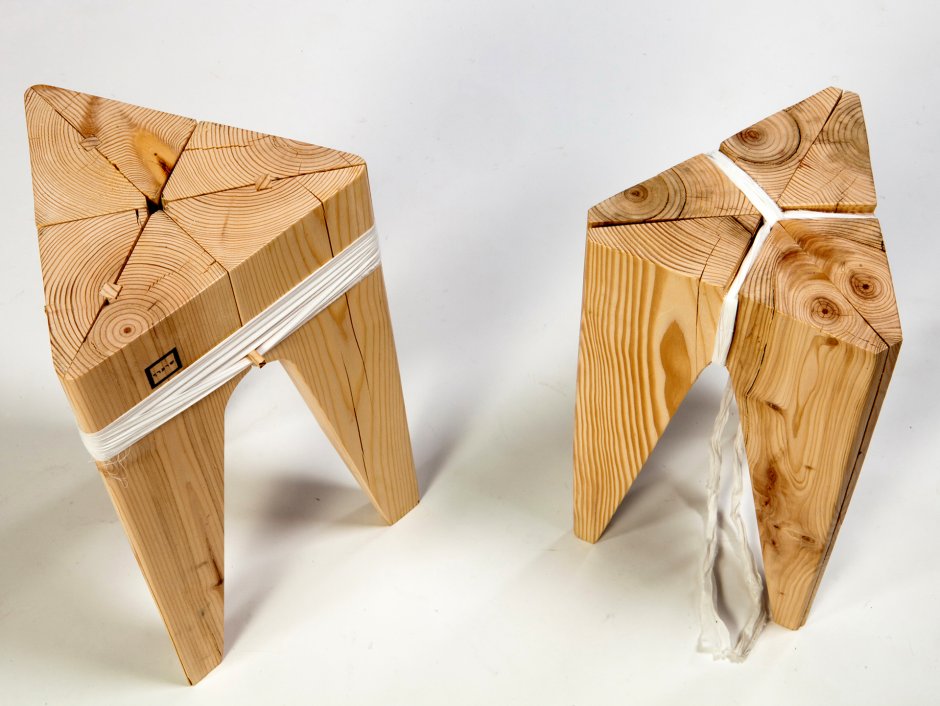 Необычная мебель из бревна