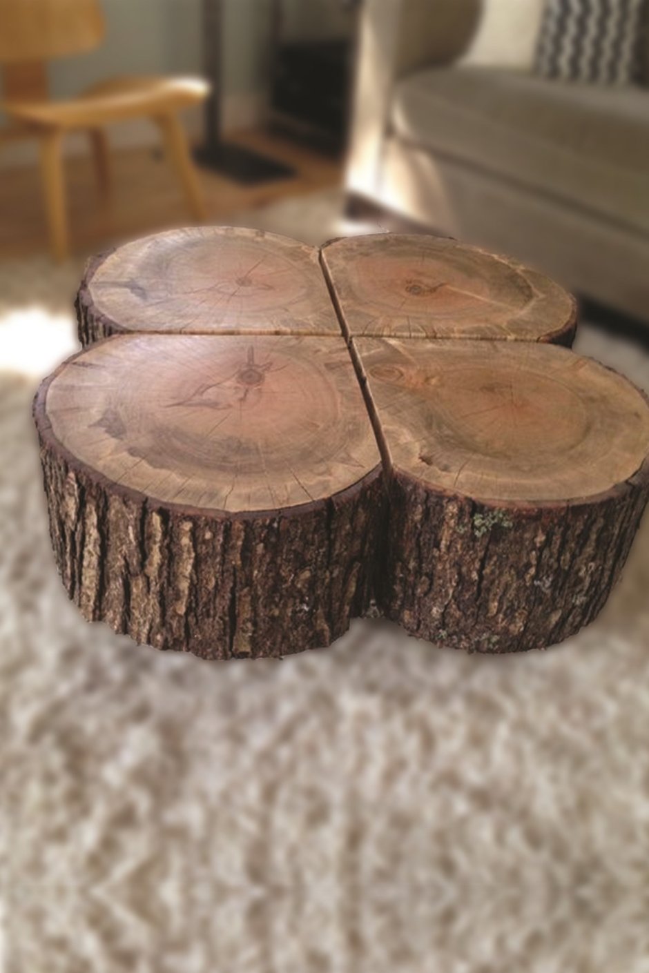 Спил дерева подставка