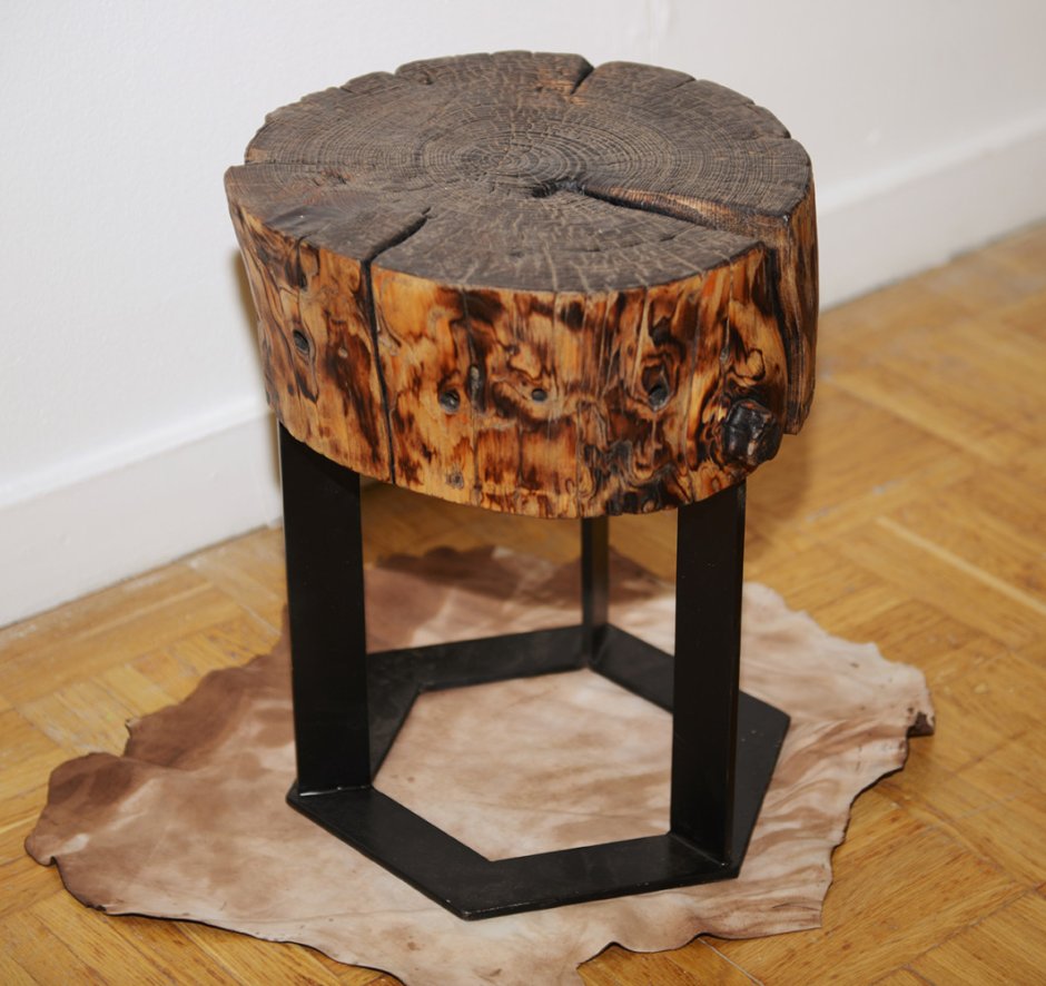 Столешница из торцевых спилов бруса