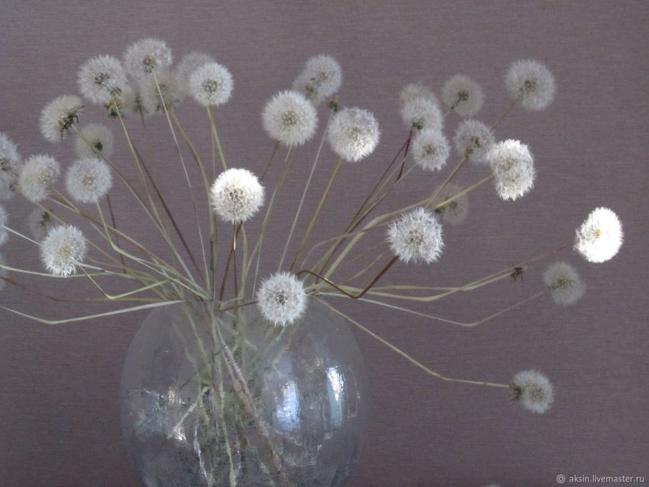 Искусственные цветы одуванчики