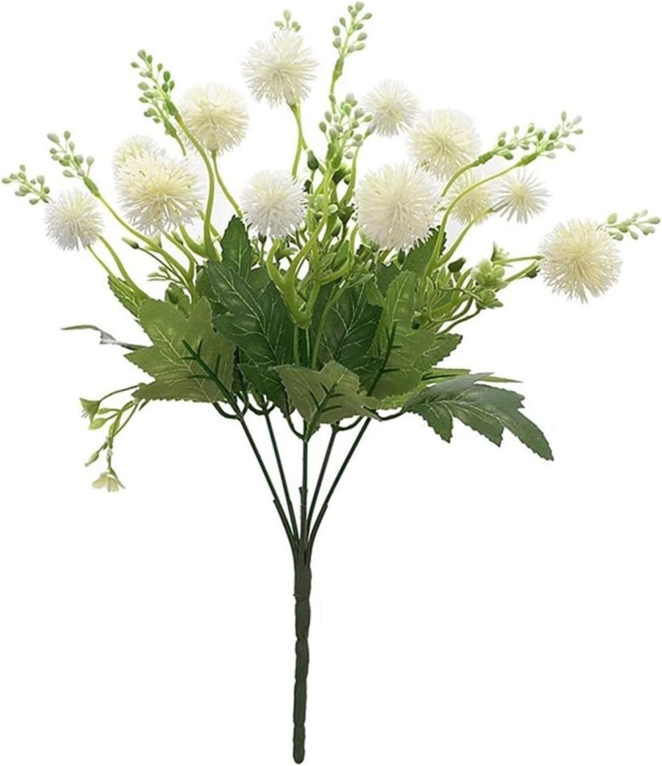 Искусственные одуванчики в интерьере