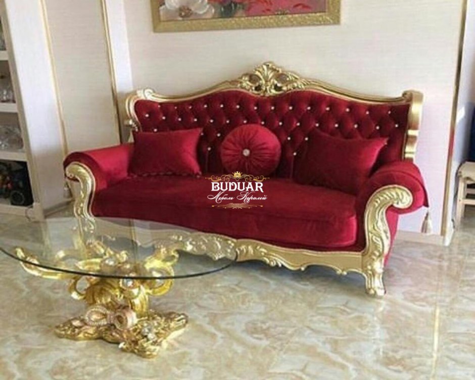 Диван Честер золотой