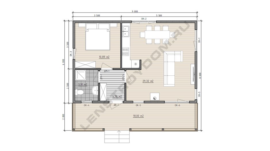 Сканди мини 6х9 Блэк