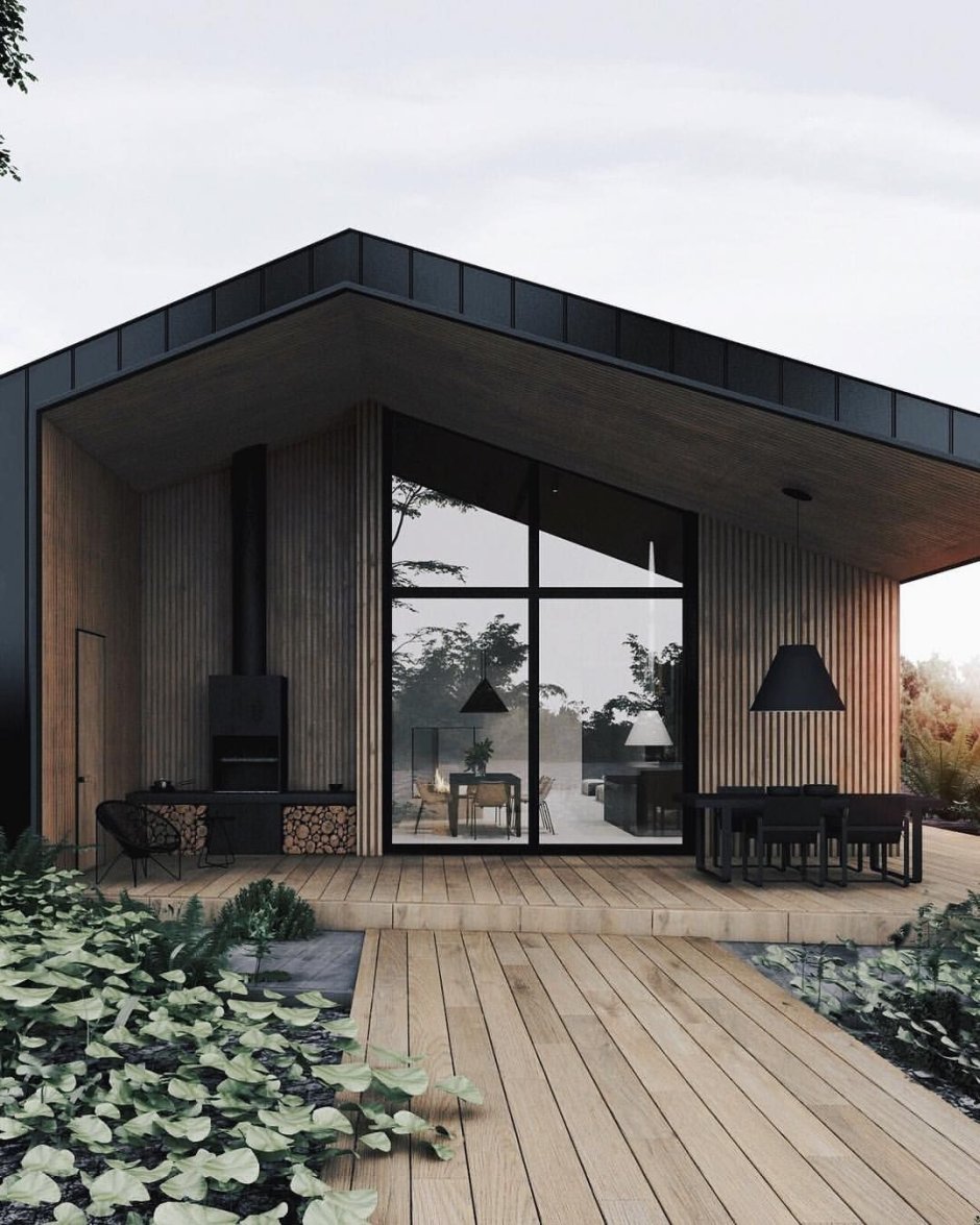 Дом в стиле барнхаус Скандинавия