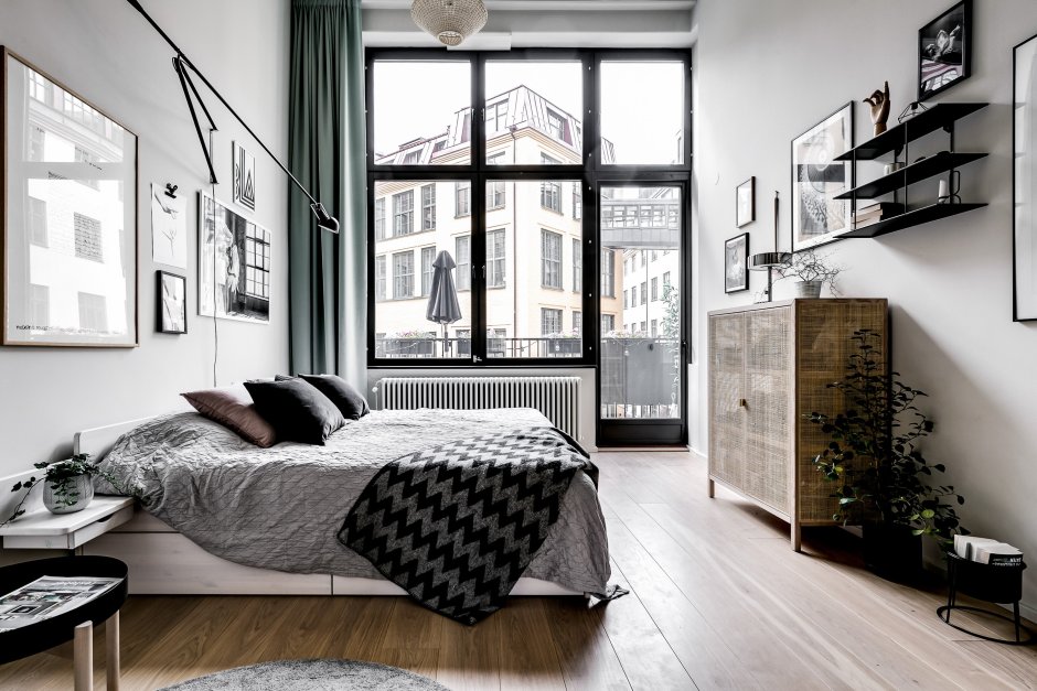 Черно белая картина Минимализм