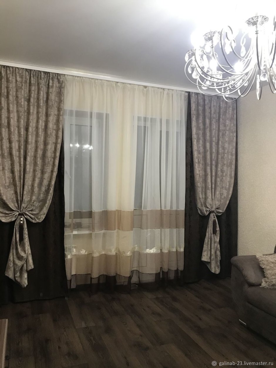 Тюль микросетка градиент