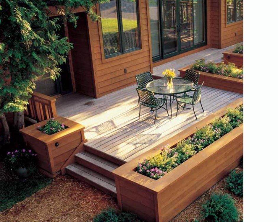 Веранда вокруг дерева