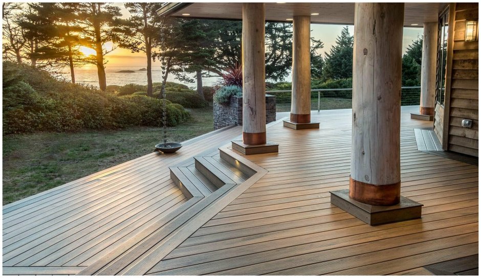 Мощение лиственницей