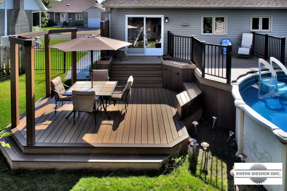 Красивая деревянная терраса