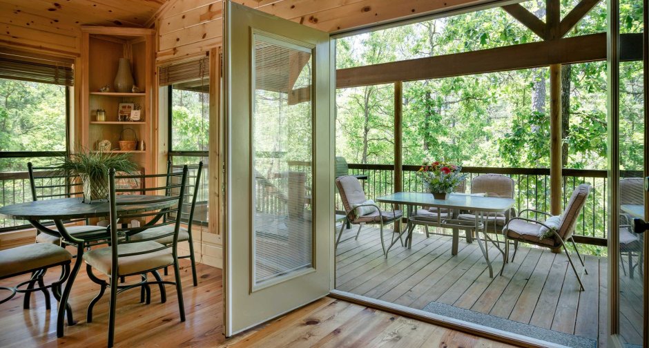 Веранда закрытая угловая