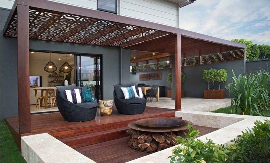 Терраса к дому Пинтерест