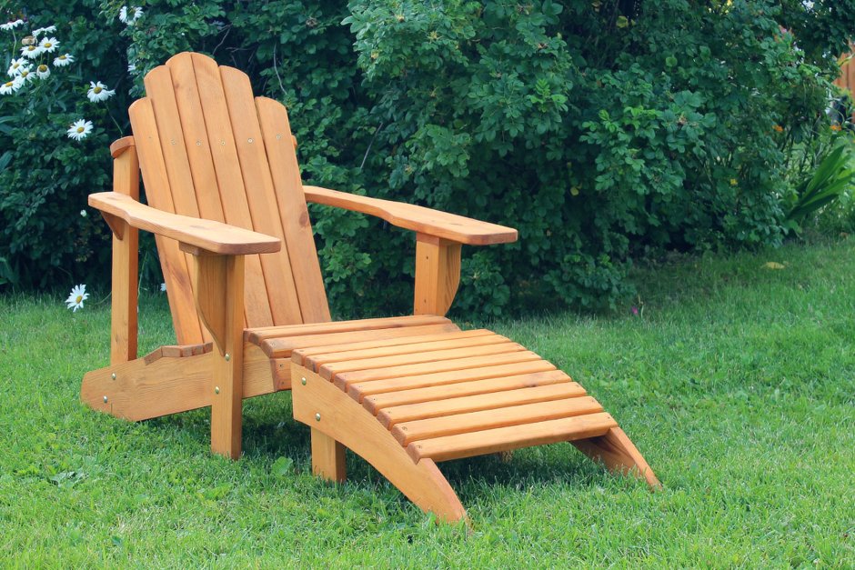 Деревянные лежаки для дачи