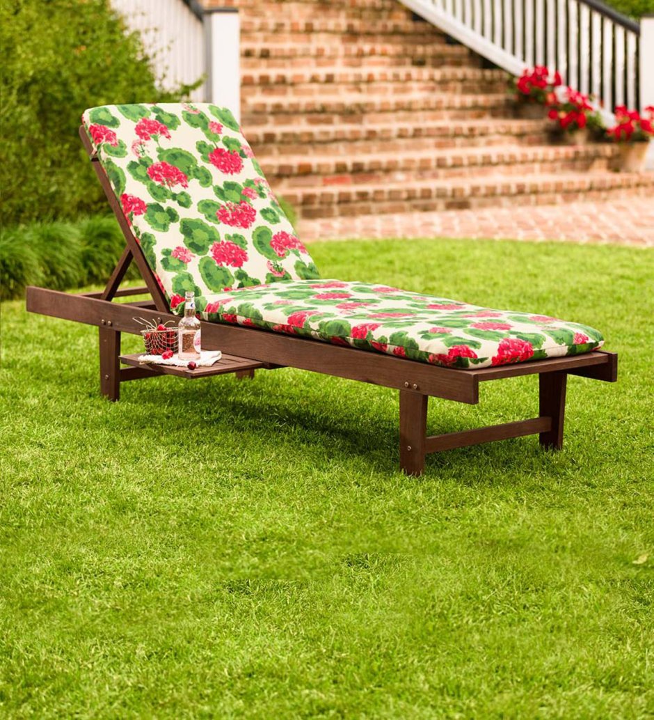 Шезлонг для дачи деревянный