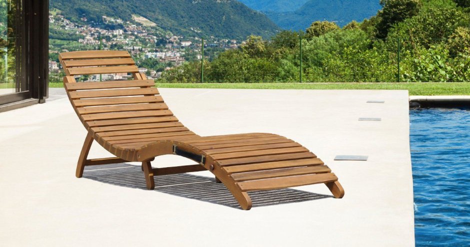 Шезлонг деревянный