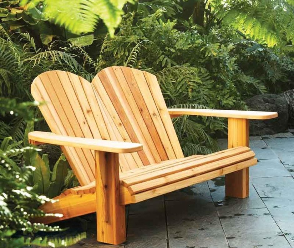 Деревянные лежаки для дачи