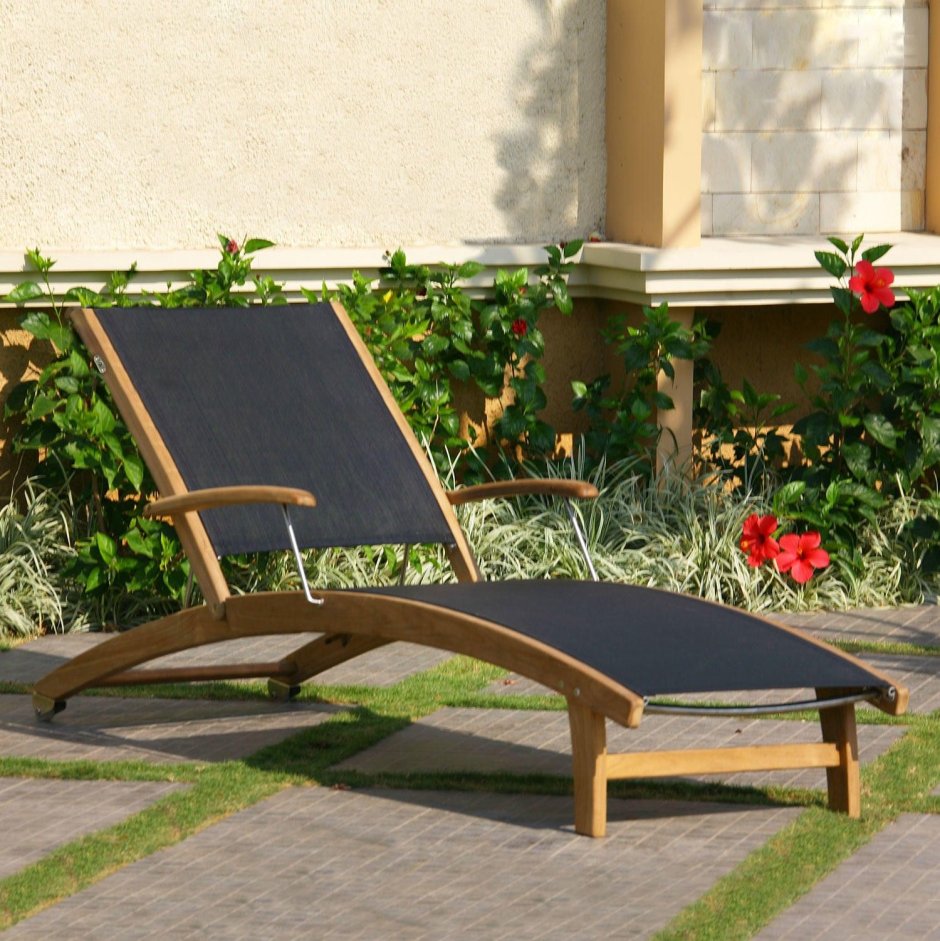 Лежак пляжный деревянный