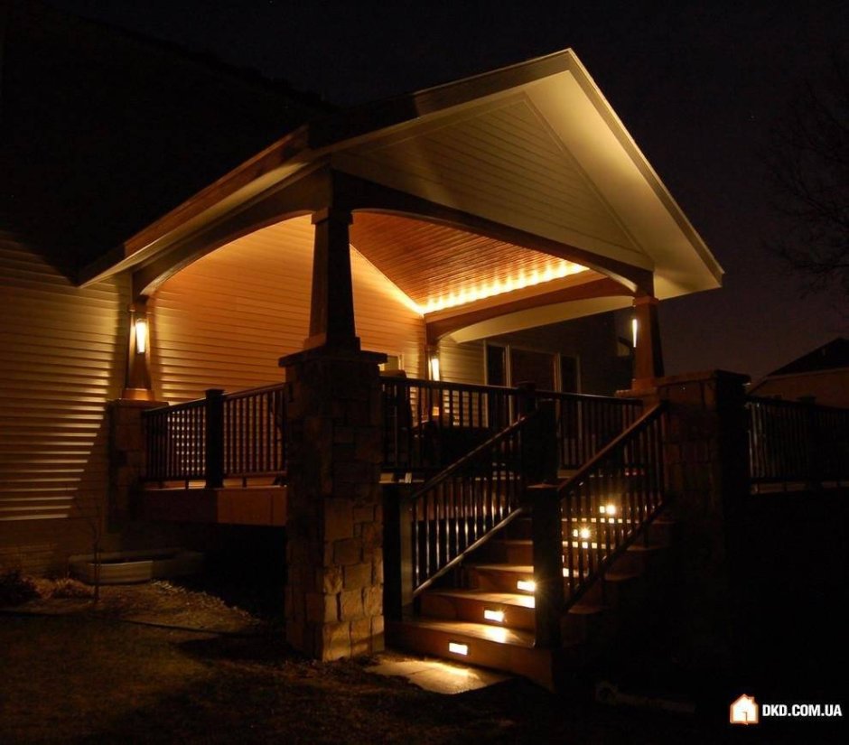 Подсветка веранды