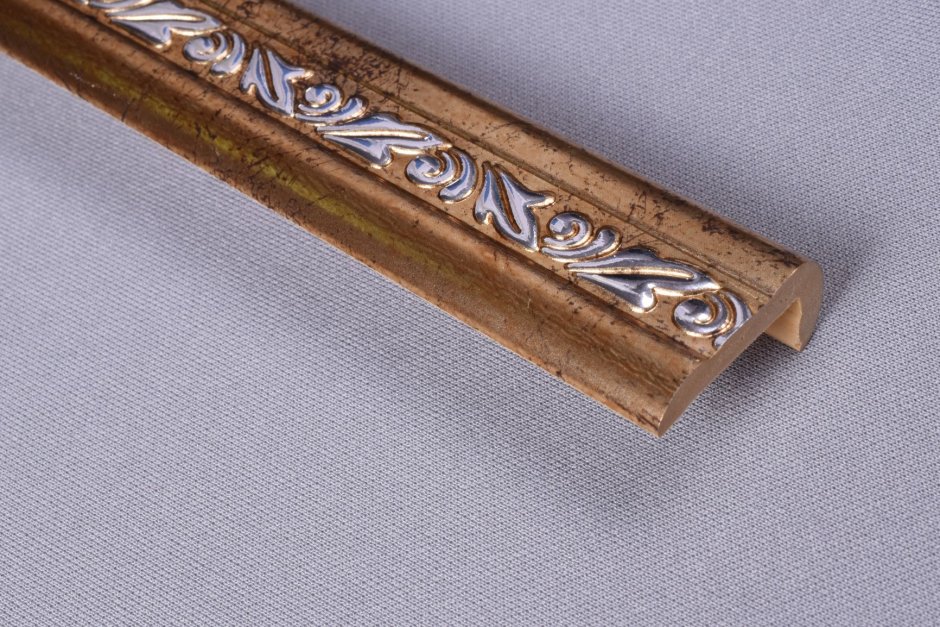 2512 Уголок ПВХ арочный 25*12*2700мм д01 - орех тёмный