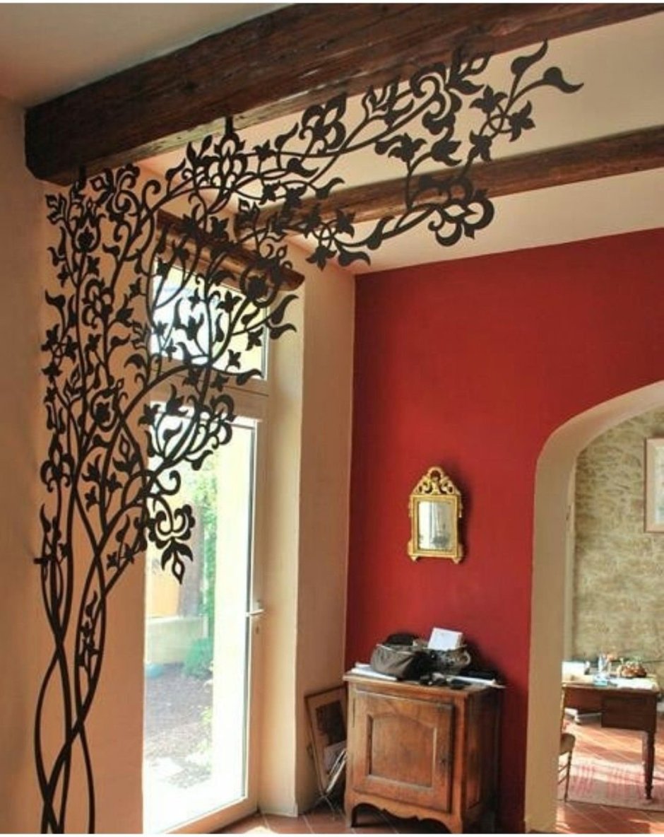 Кованый декор на стену