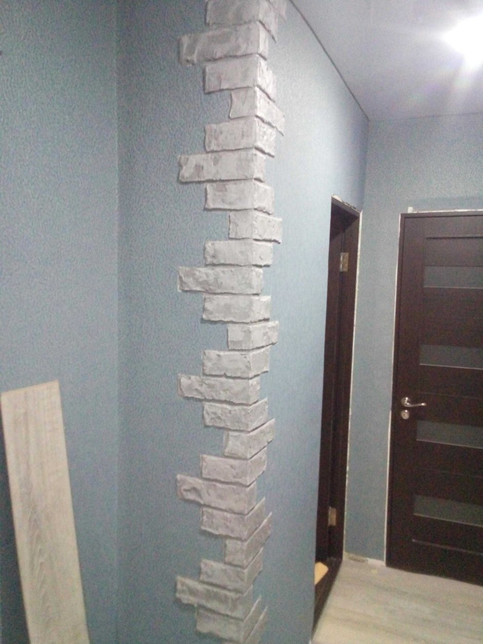 Отделка углов декоративным камнем