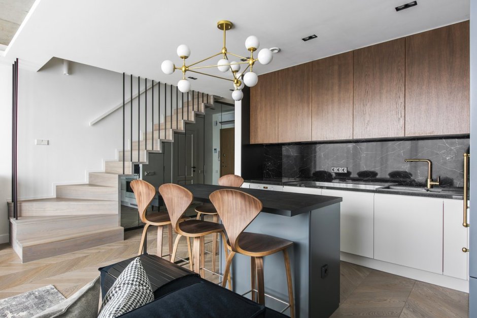 Интерьер двухуровневой квартиры