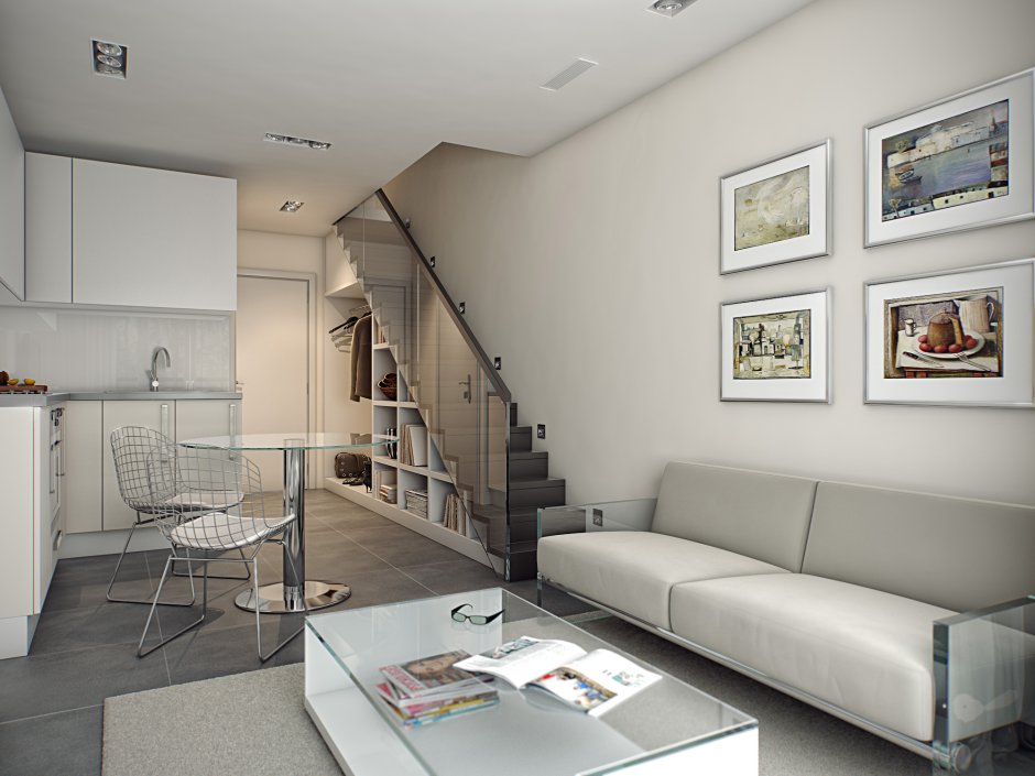 Двухуровневая квартира студия 30 кв2