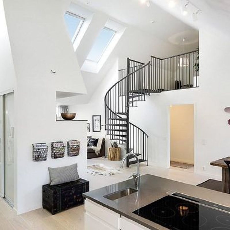 Красивые двухуровневые квартиры