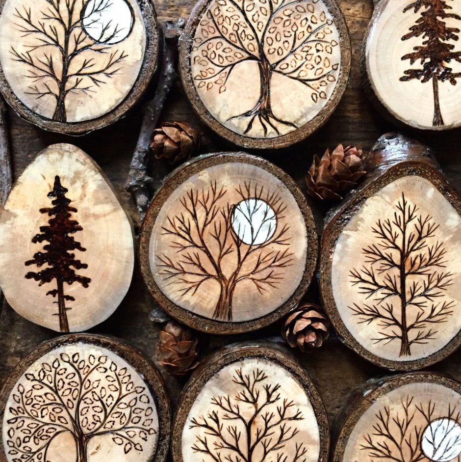 Сувениры из спила дерева