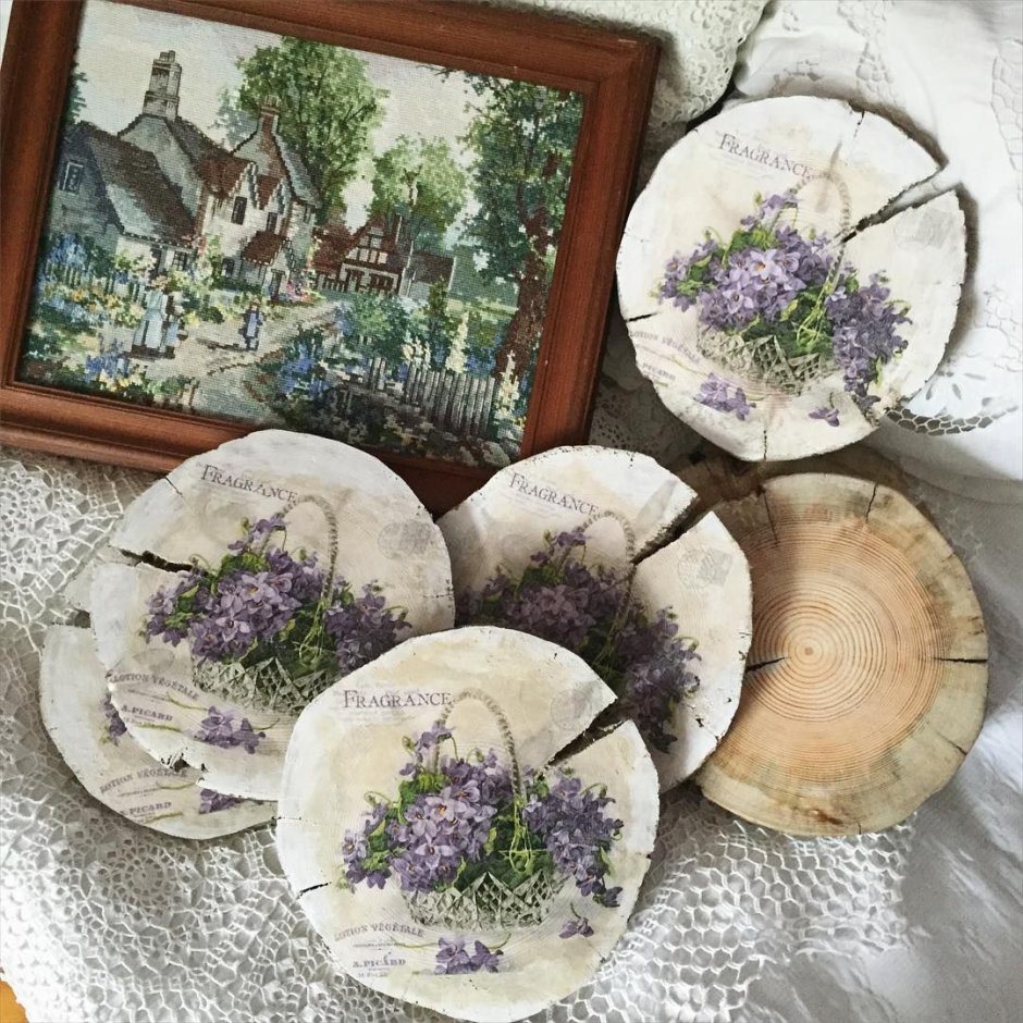 Рисование на спилах