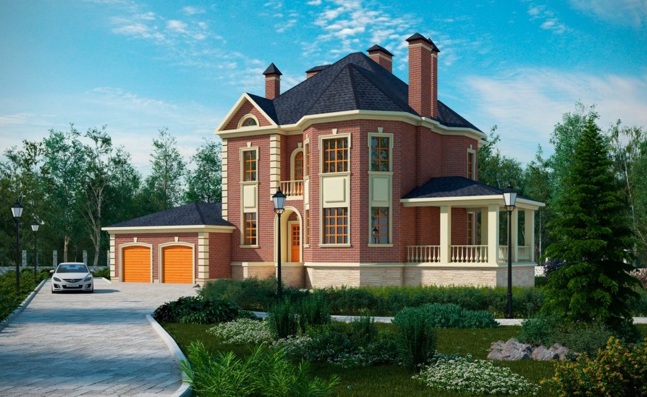 Кирпичный дом 300 кв.м двухэтажный