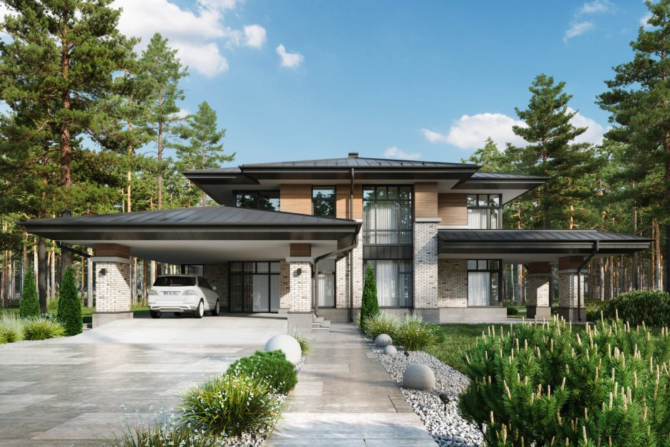 Дом в стиле Райта 200-250 кв.м