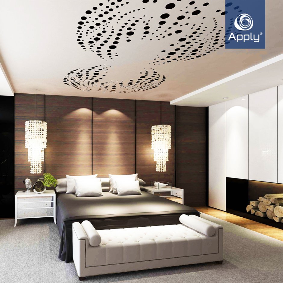 Натяжной потолок в интерьере 2020