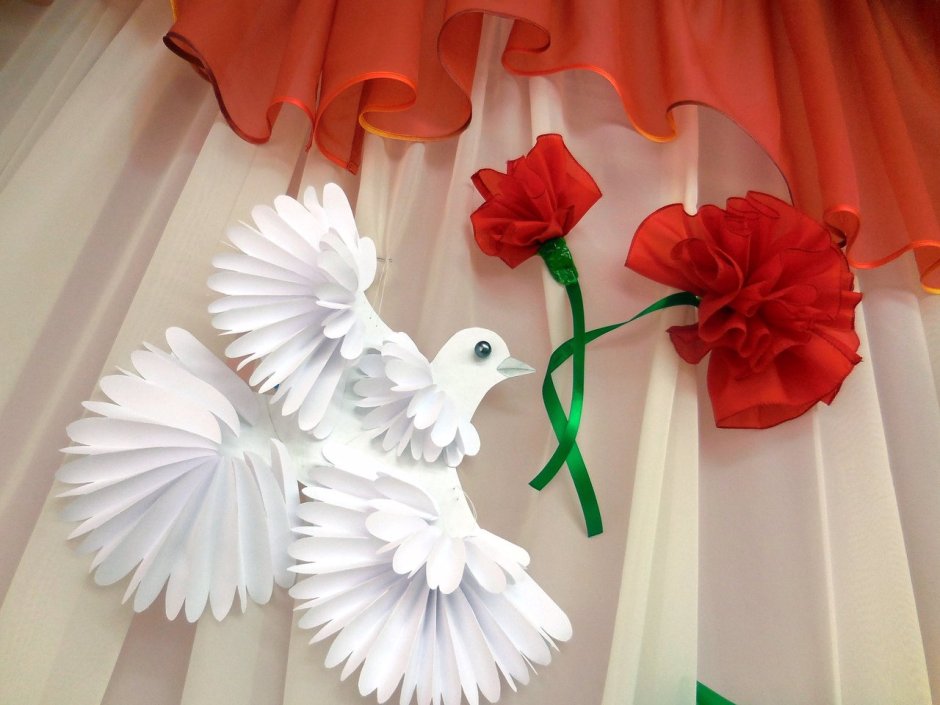 Украшение зала к 9 мая в детском саду