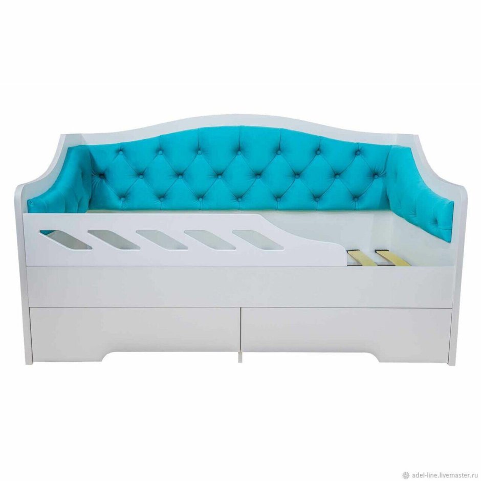 Кровать "Арабелла" с каретной стяжкой, с ящиками