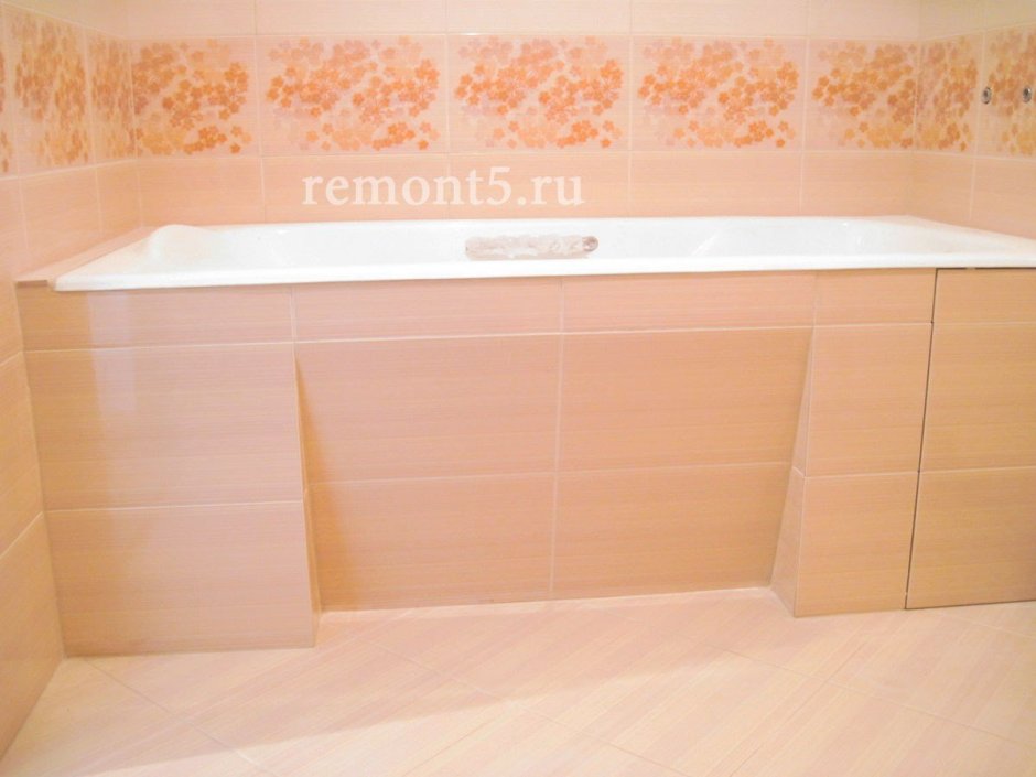 Экран для ванны из плитки