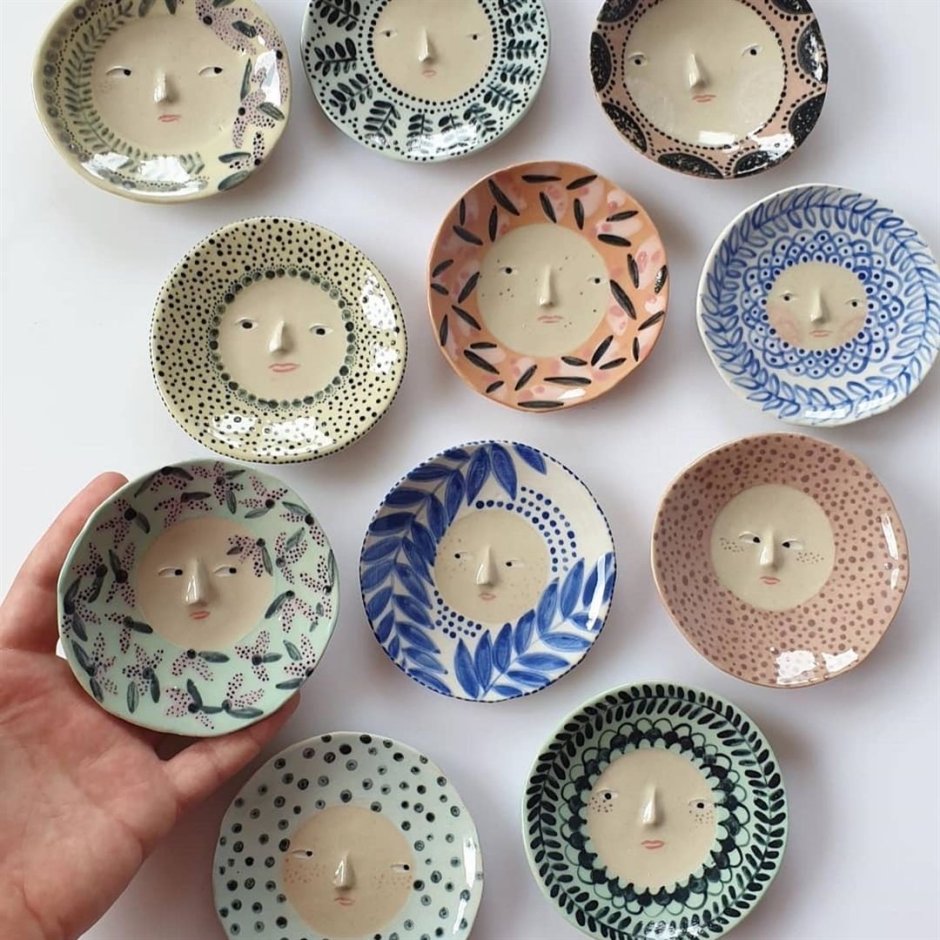 Тарелочки из полимерной глины