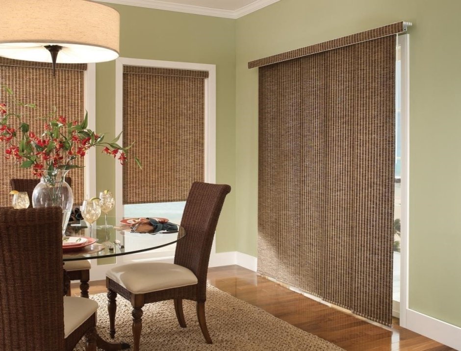 Японские бамбуковые шторы