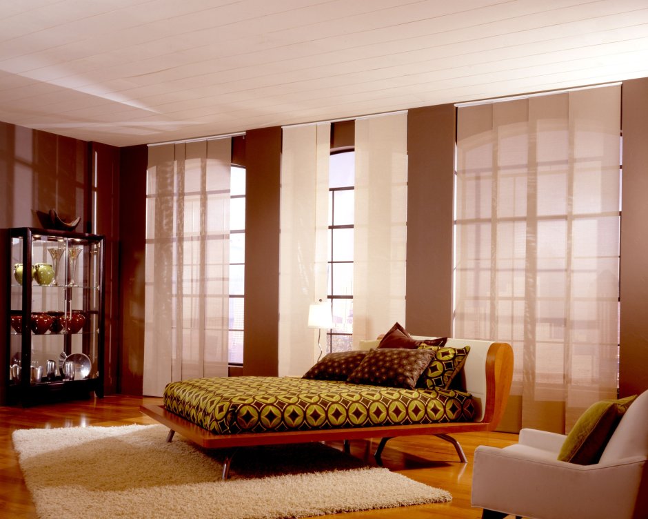 Японская штора (3 93687981, корич-, 2 р-р, 1