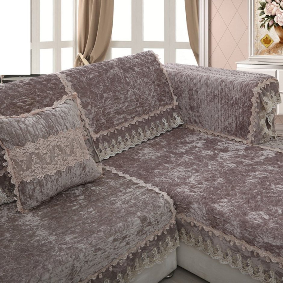 Накидка на угловой диван