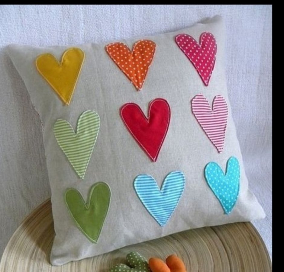 Идеи чтобы сшить подушку в виде сердца