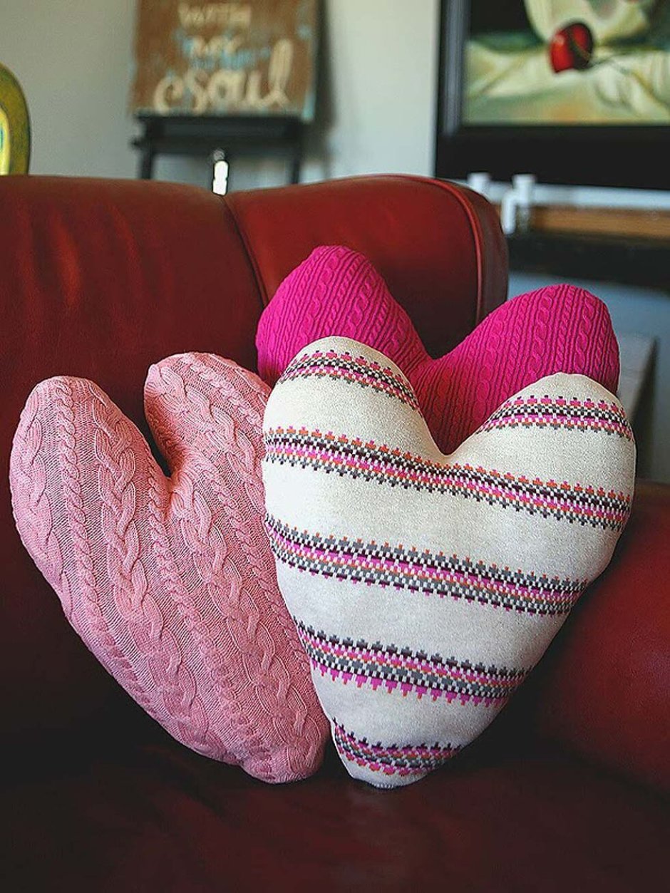 Как сделать подушку виде сердца на день рождения маме