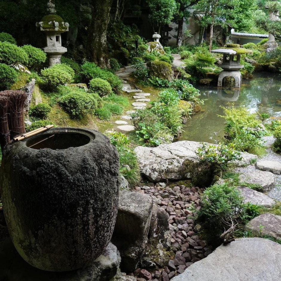 Ландшафтное искусство Японии сады цубо