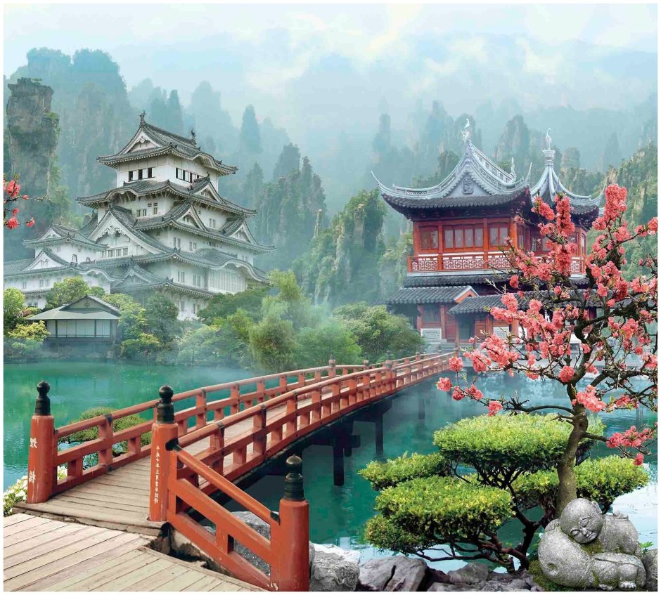 Японский дом с внутренним двориком