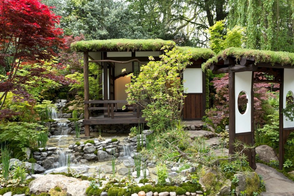 Японский дом с внутренним двором
