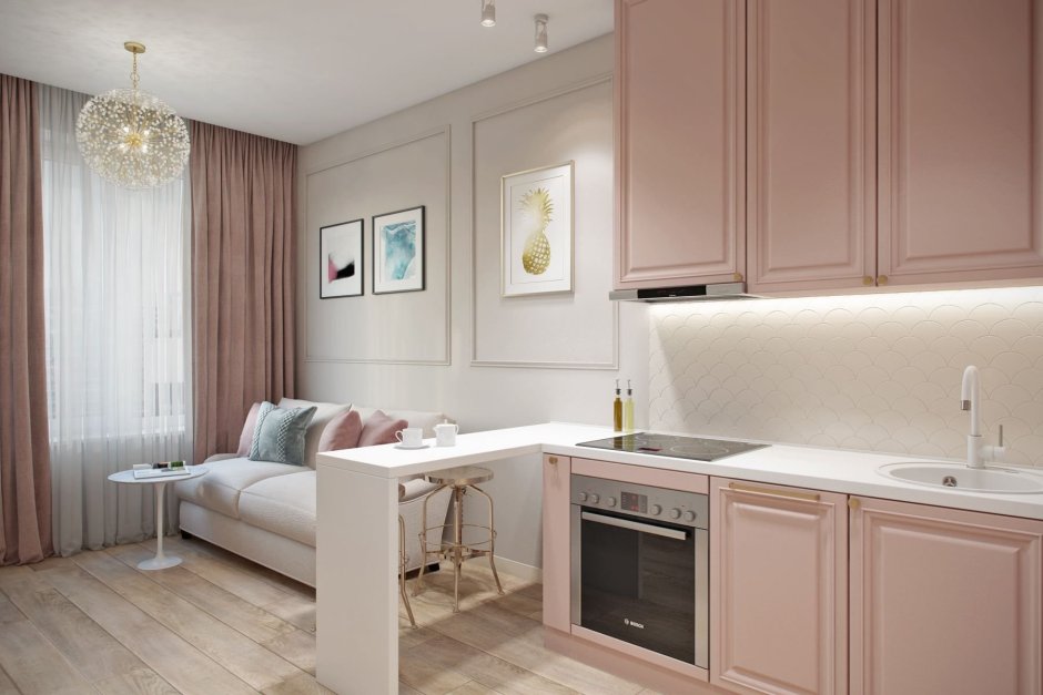 Визуализация интерьера кухни