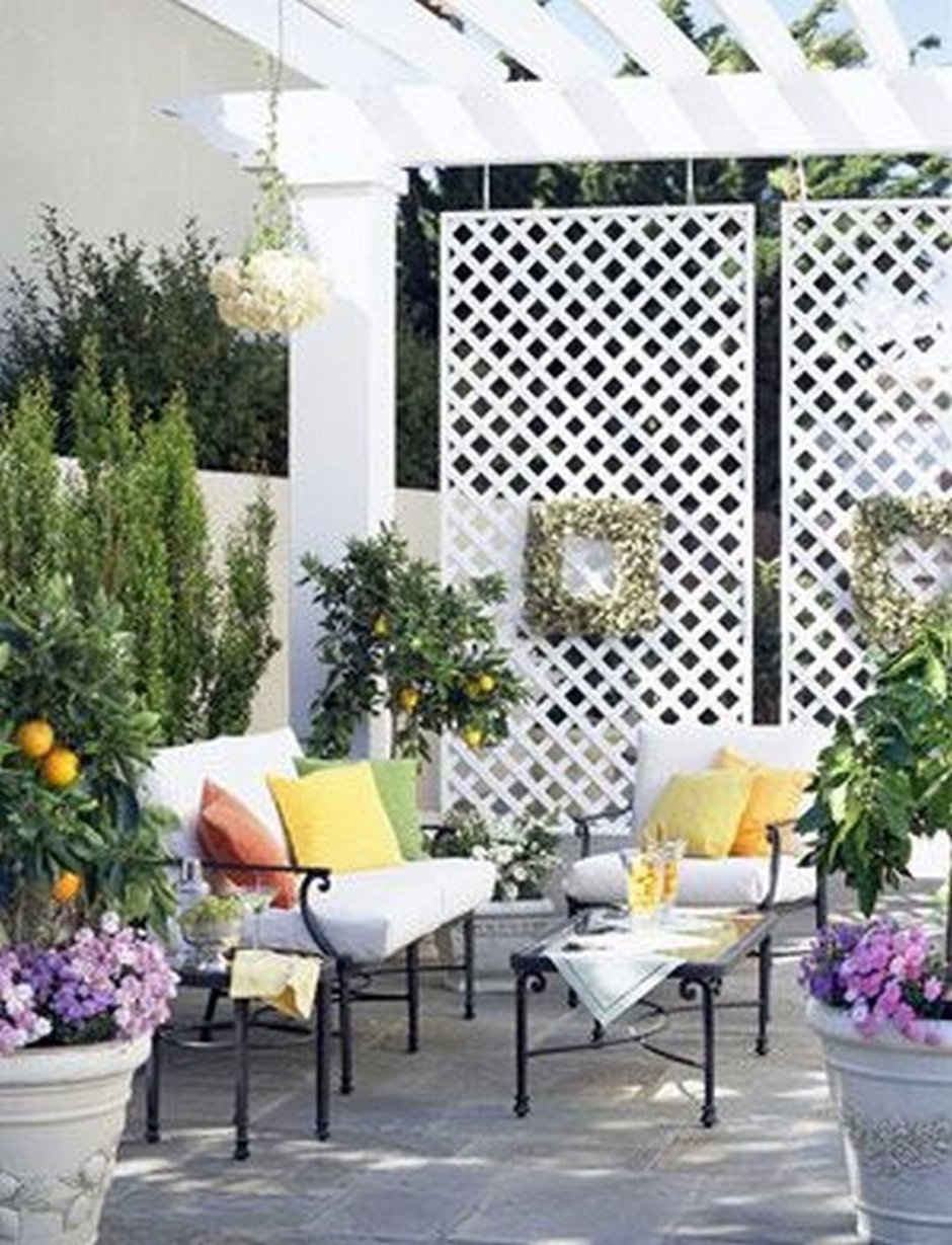 Декоративные перегородки в саду